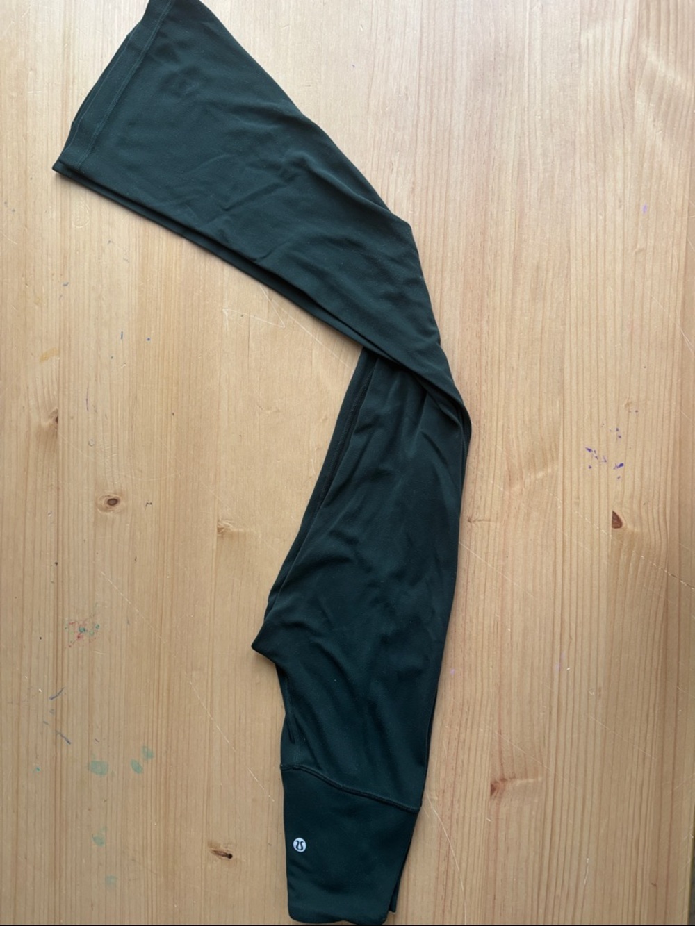 Deep green lulu-lemon bell bottoms align mini flare size 2